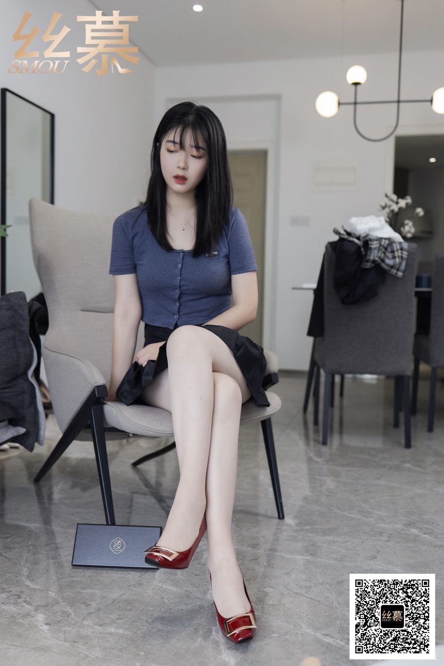 丝慕写真 特写集 TX078 学妹《百褶裙回忆》-像素点