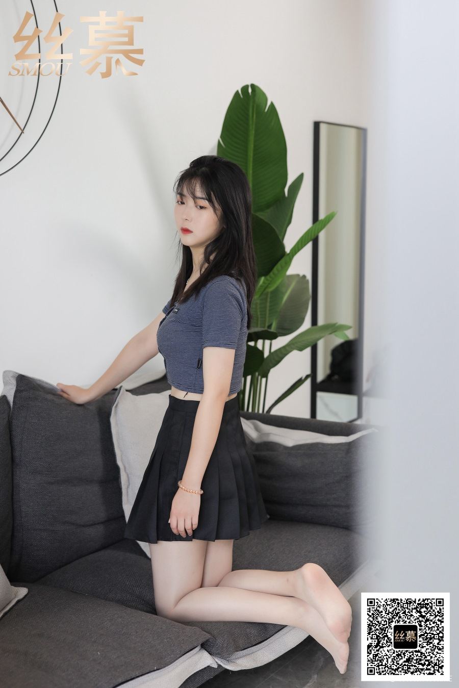 丝慕写真 特写集 TX078 学妹《百褶裙回忆》-像素点