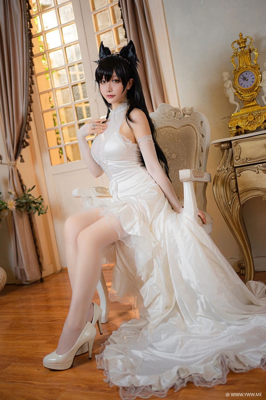 Coser小姐姐星之迟迟 VOL.043 爱宕婚纱-像素点