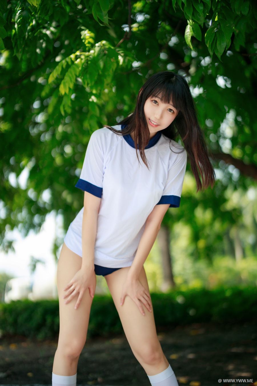 微博小姐姐 @周叽是可爱兔兔 体操服-像素点