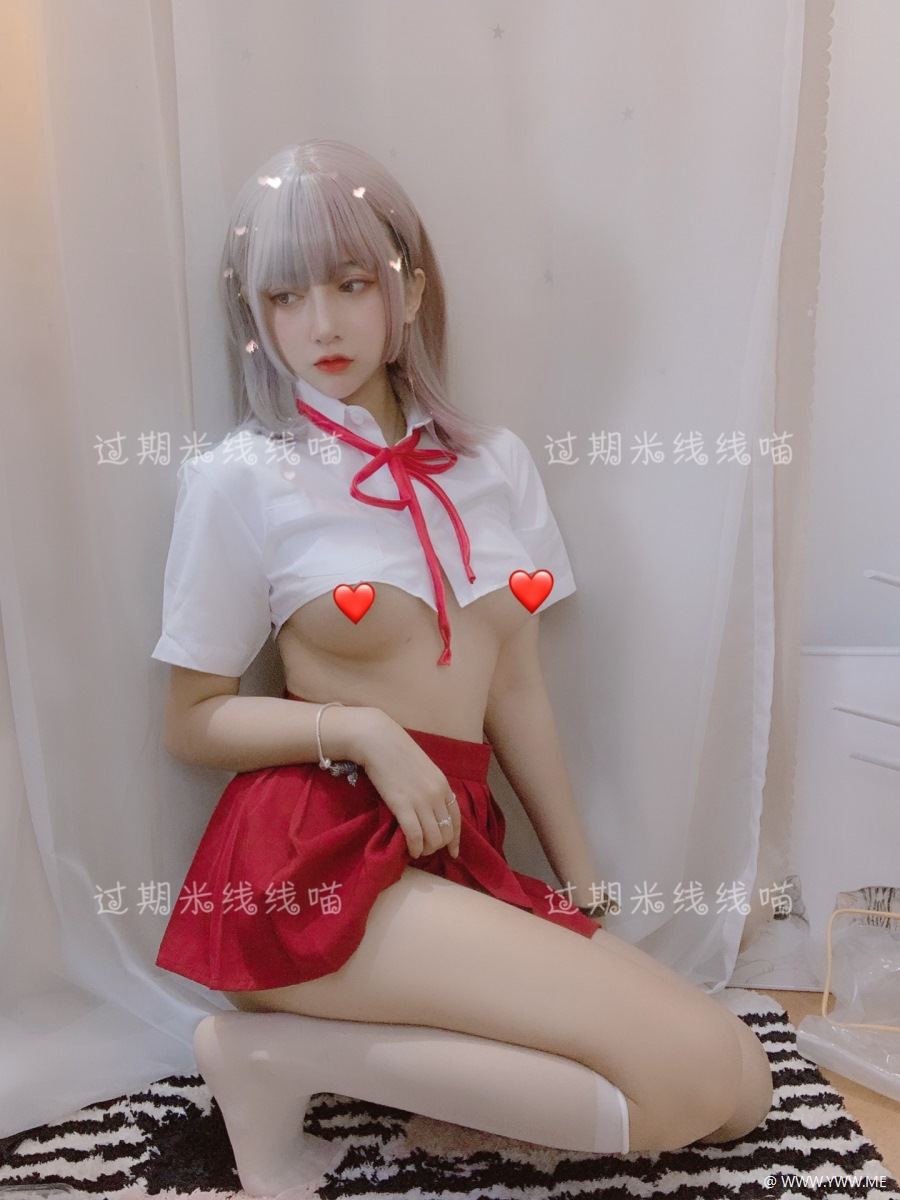 斗鱼主播@过期米线线喵 – 红色JK-像素点