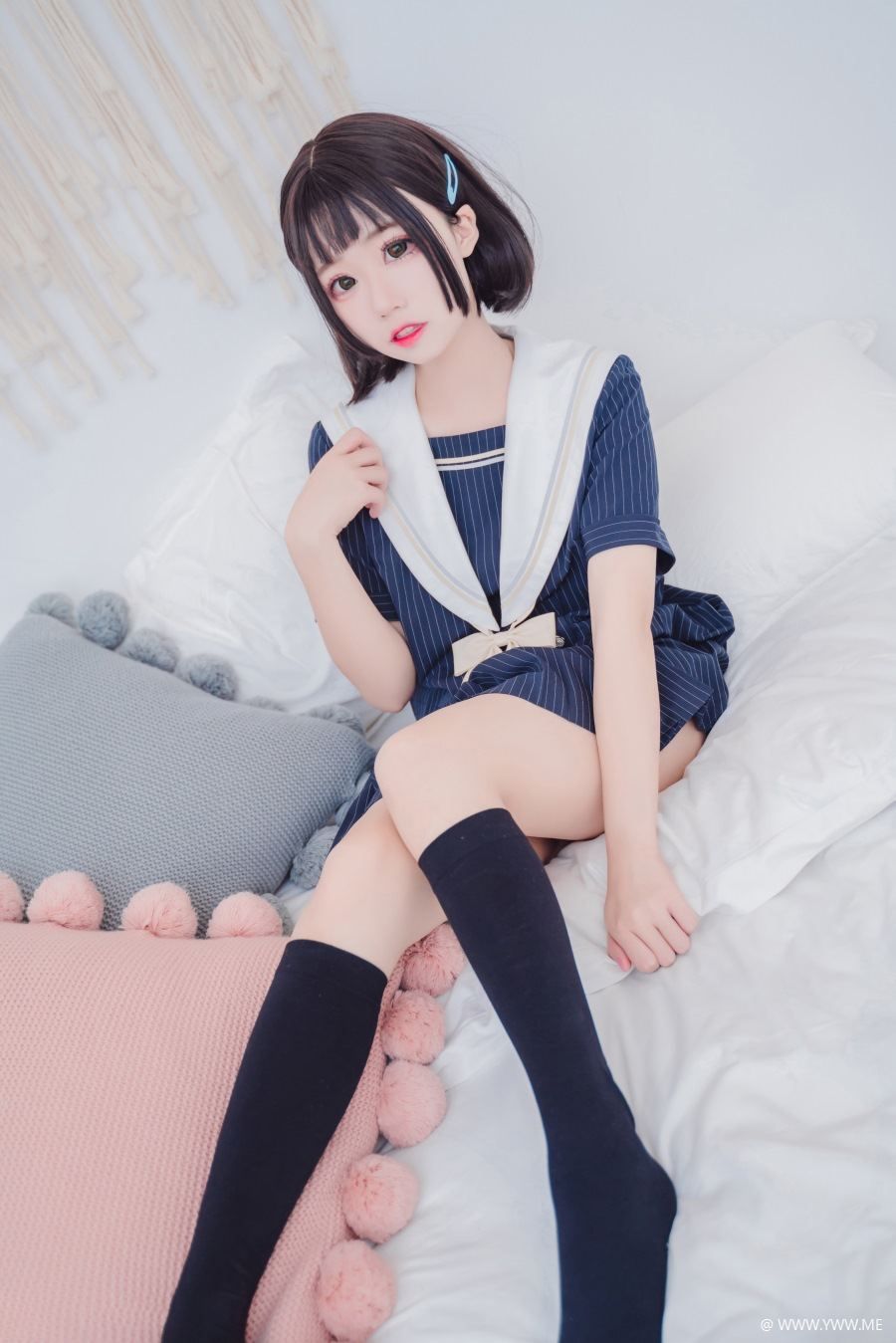 动漫博主@猫君君MaoJun – 清纯学妹-像素点