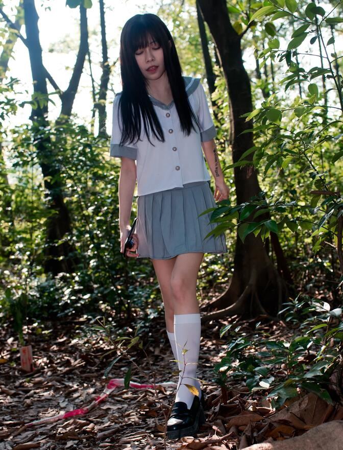 御风街拍作品 – 丝足系列-日系JK绝对领域郊游少女 写真+视频