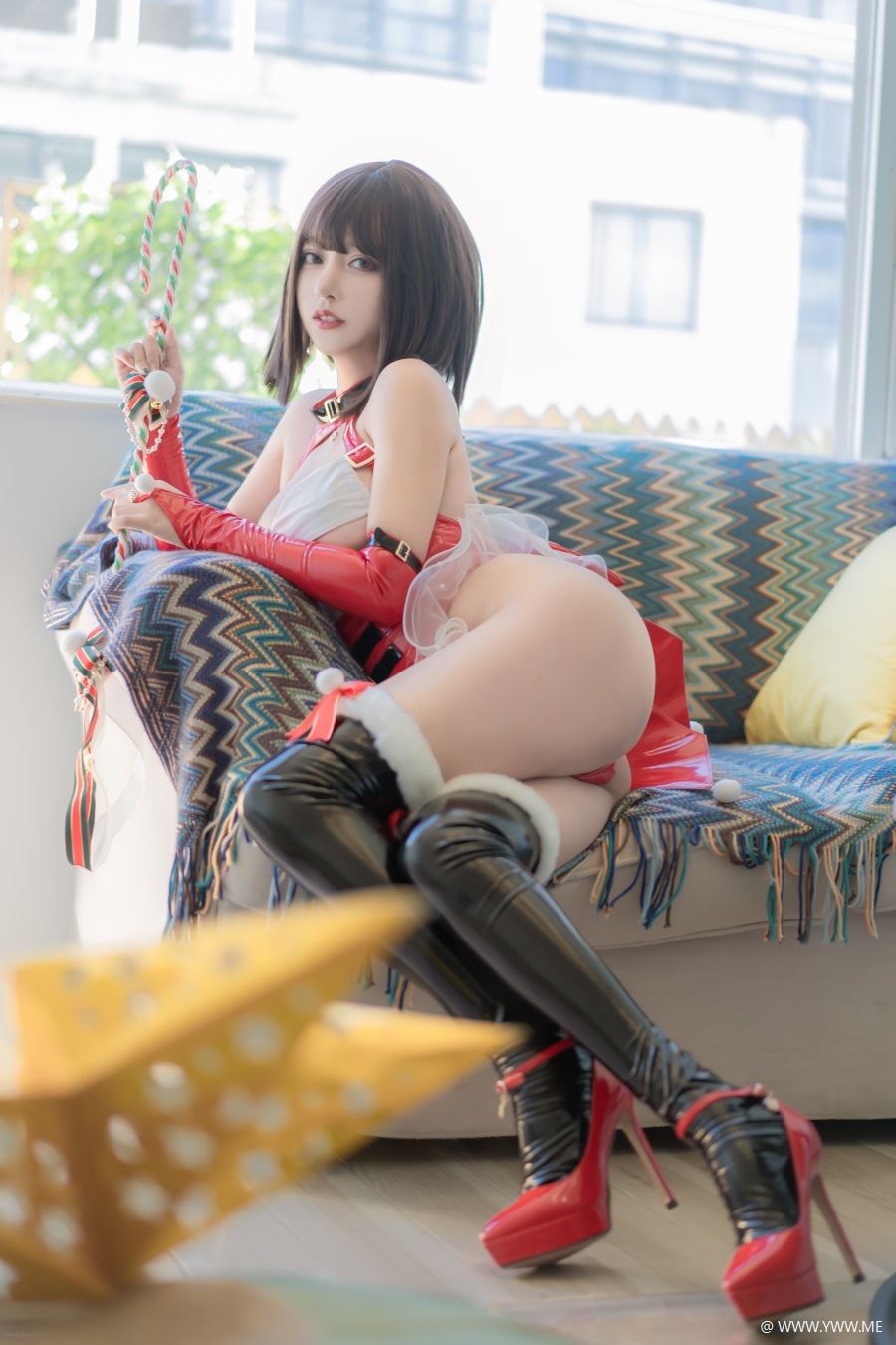斗鱼主播@过期米线线喵 – 圣诞-像素点