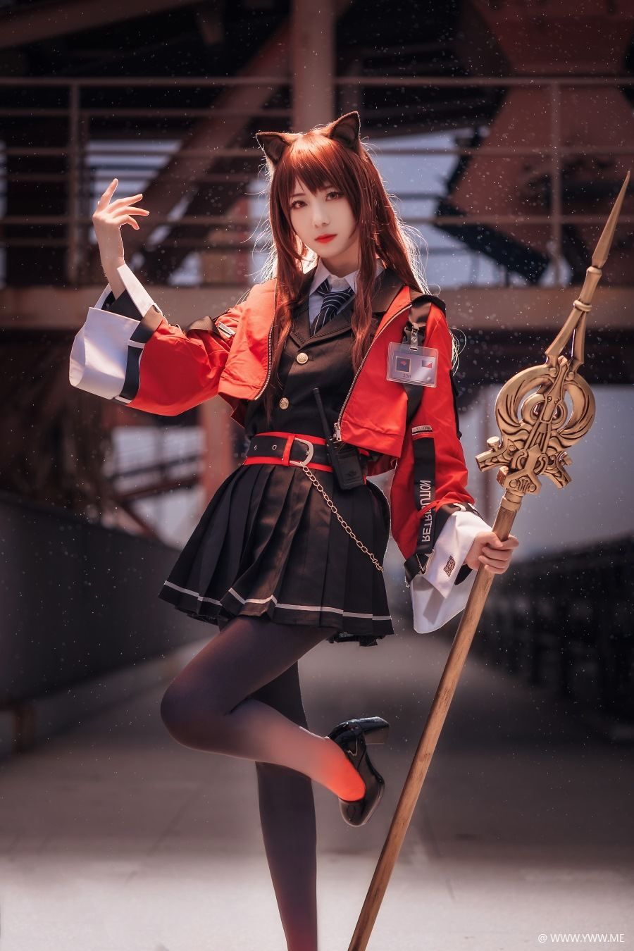 COS博主@弥音音ww 明日方舟 天火-像素点