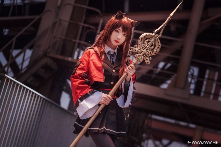 COS博主@弥音音ww 明日方舟 天火-像素点