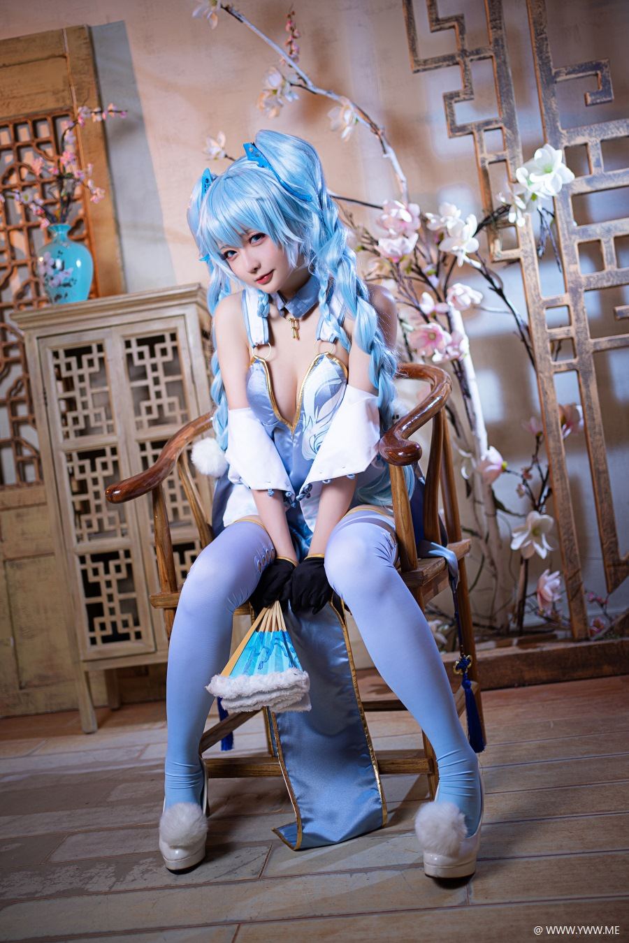 Coser小姐姐星之迟迟 VOL.055 秘密花园 PA15翠雀媚-像素点