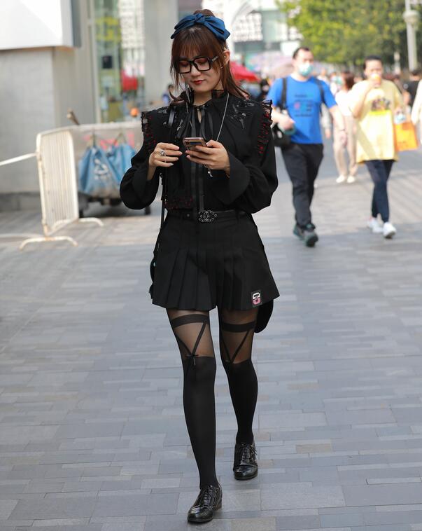 四九城嘎子街拍作品 – 性感黑丝女郎 写真