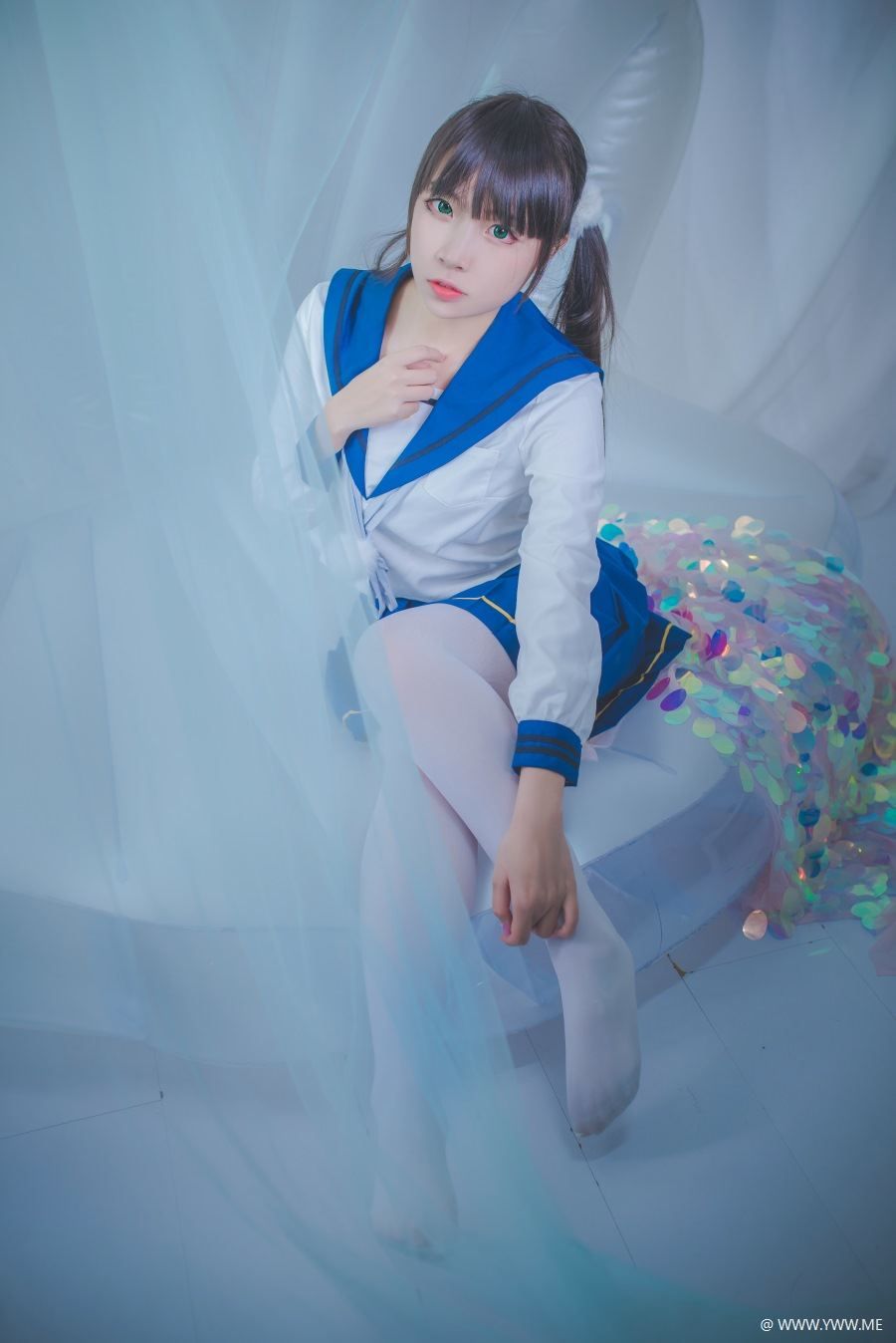 COS主播小姐姐@二佐Nisa 水手服-像素点