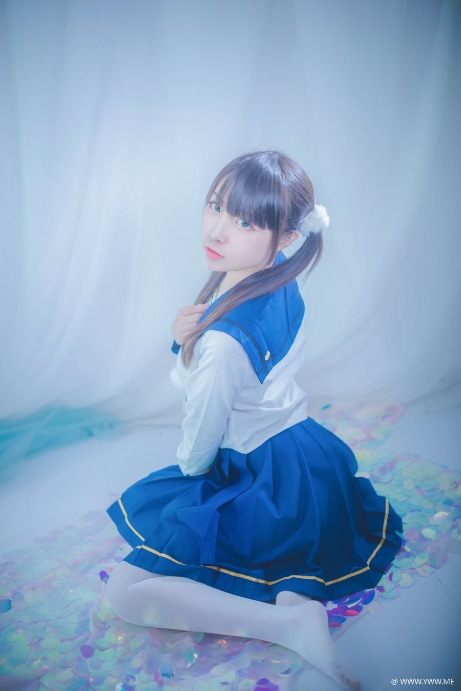 COS主播小姐姐@二佐Nisa 水手服-像素点
