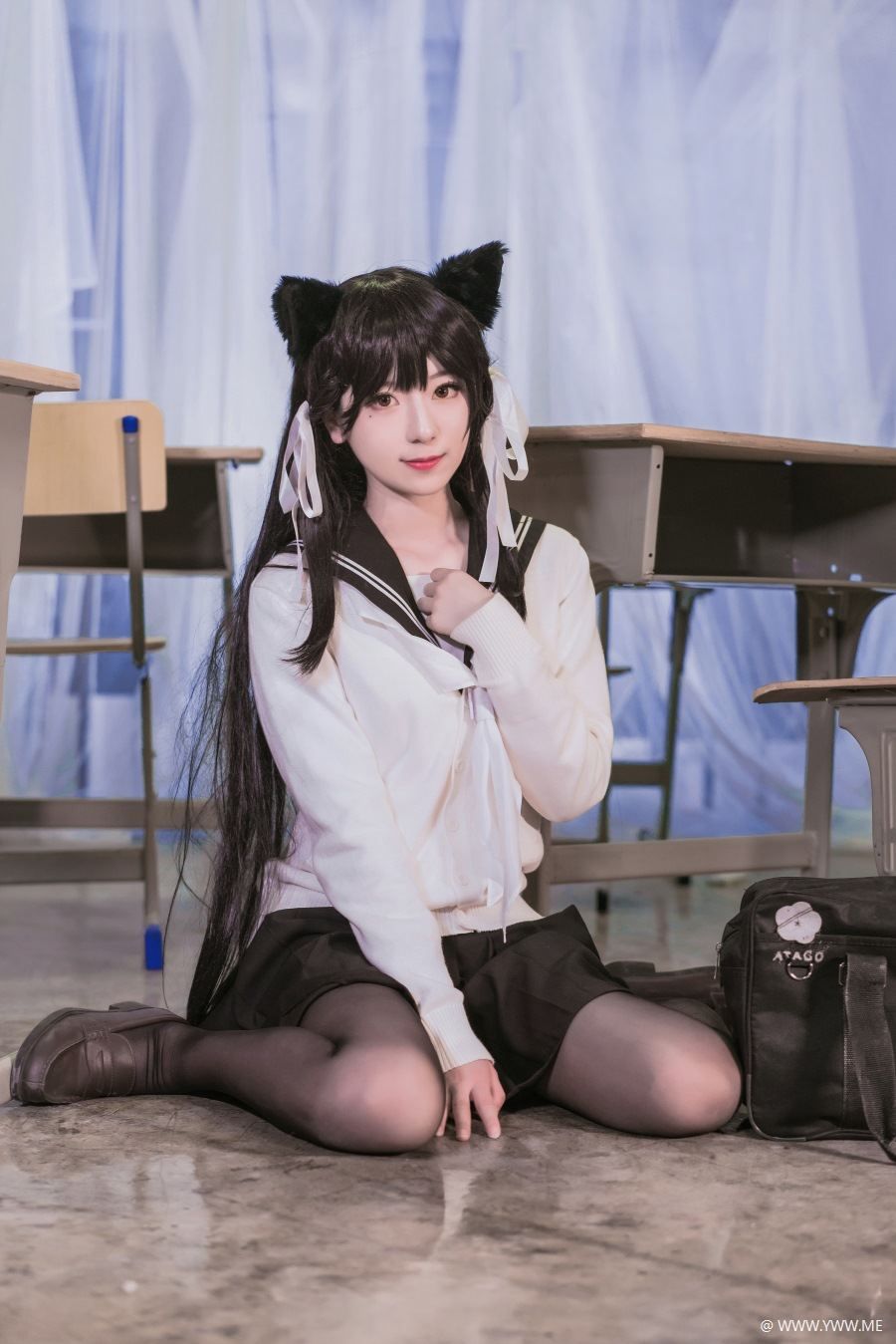 COS博主@弥音音ww 爱宕制服-像素点