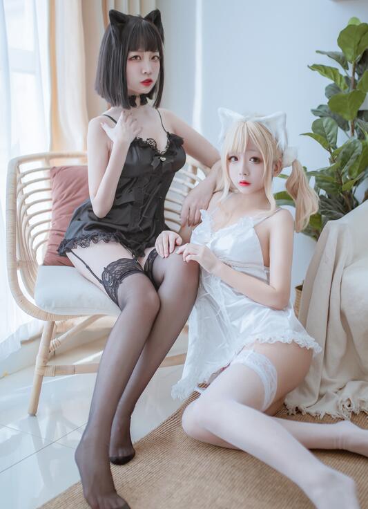 COS主播小姐姐@二佐Nisa 私房双人猫耳 – 日奈娇x二佐