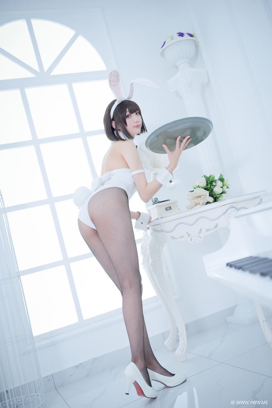 微博小姐姐 @周叽是可爱兔兔 加藤惠兔女郎-像素点