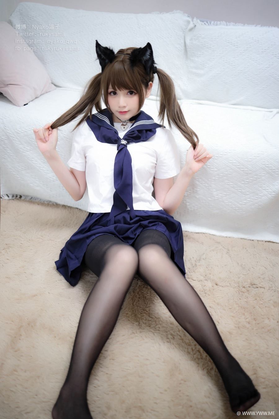 Nyako喵子 – セーラ服とプレゼント-像素点