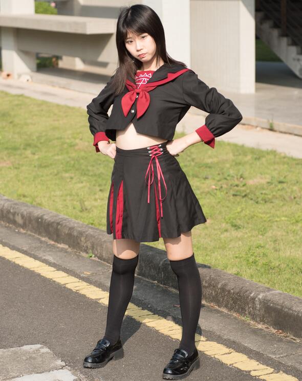 小透明DK街拍作品 – 活力美术生JK美少女 写真