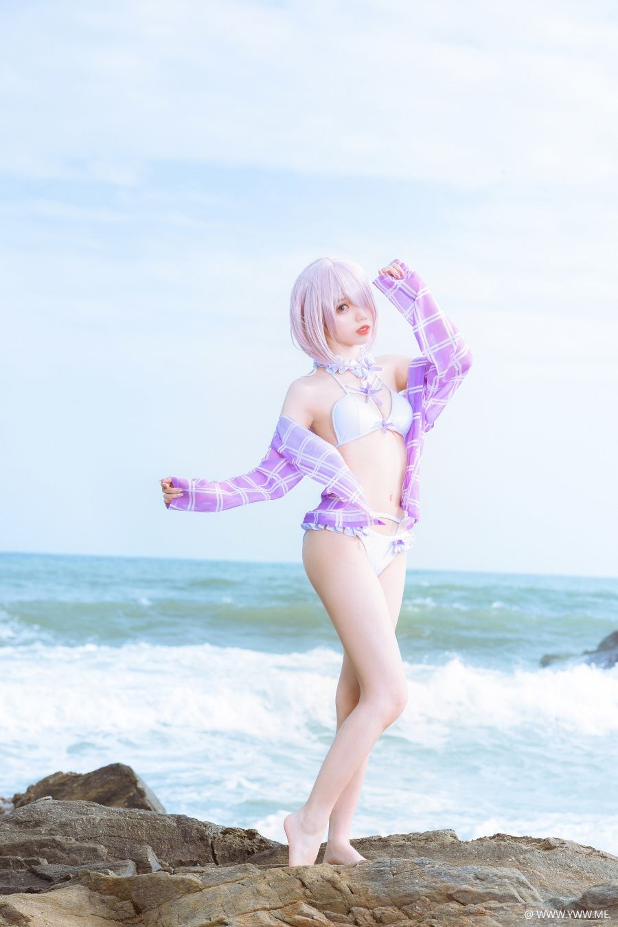 二次元coser@果咩酱w – 海边玛修-像素点
