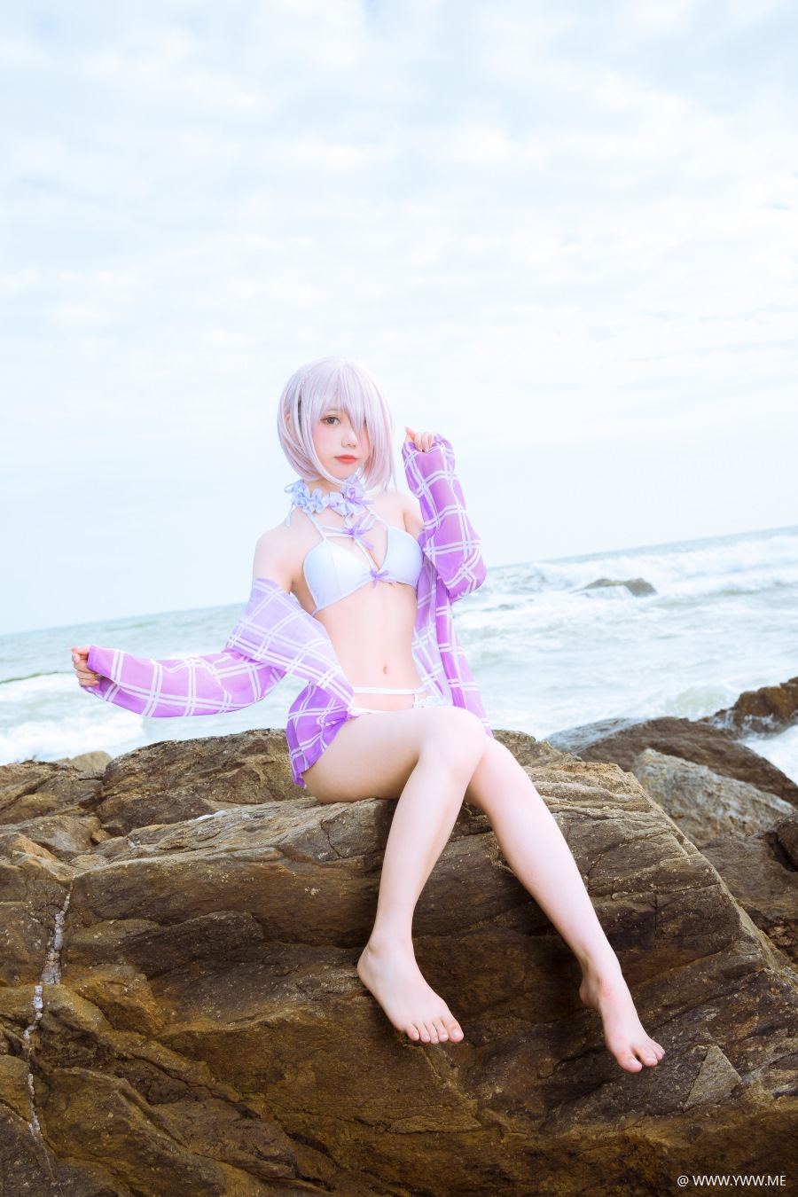 二次元coser@果咩酱w – 海边玛修-像素点