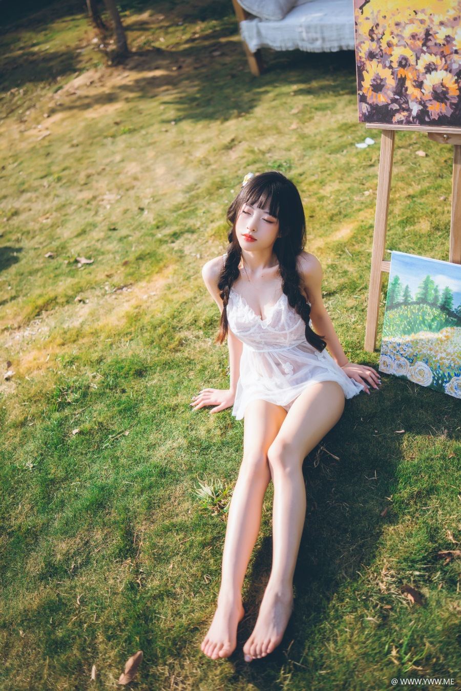 清水由乃 – 田园蕾丝裙-像素点