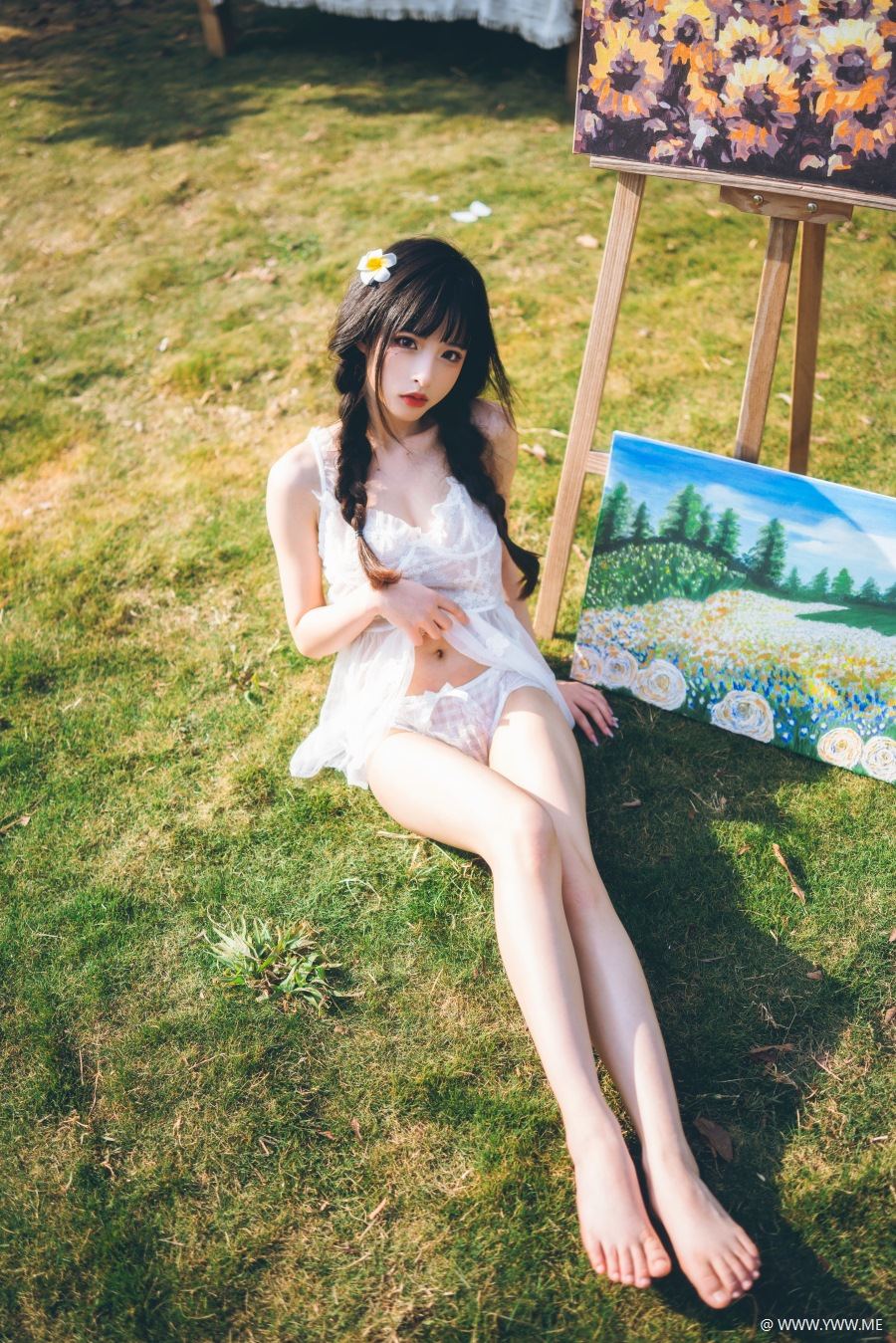 清水由乃 – 田园蕾丝裙-像素点