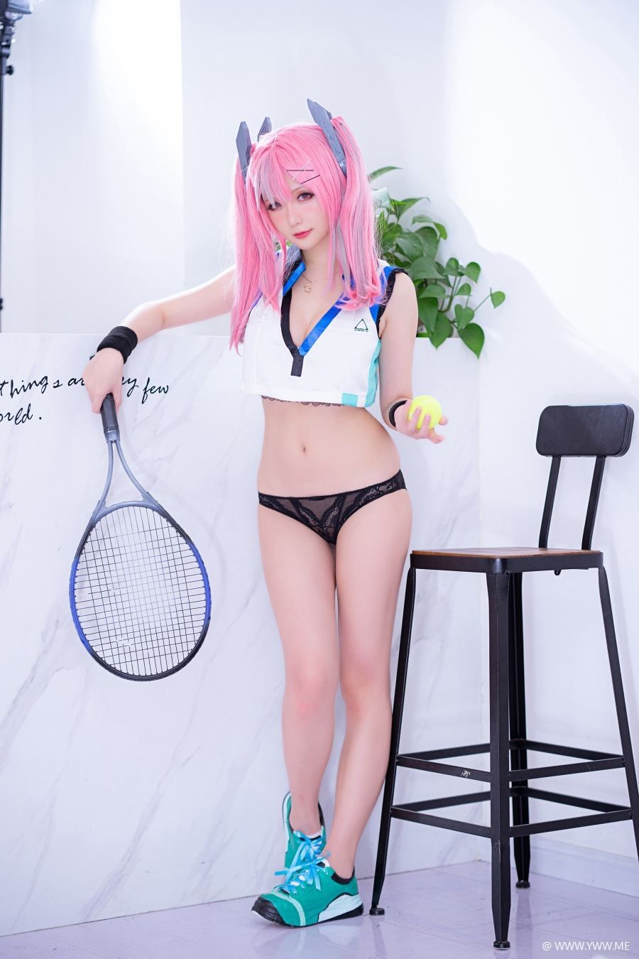 Coser小姐姐星之迟迟 VOL.077 布莱默顿网球-像素点