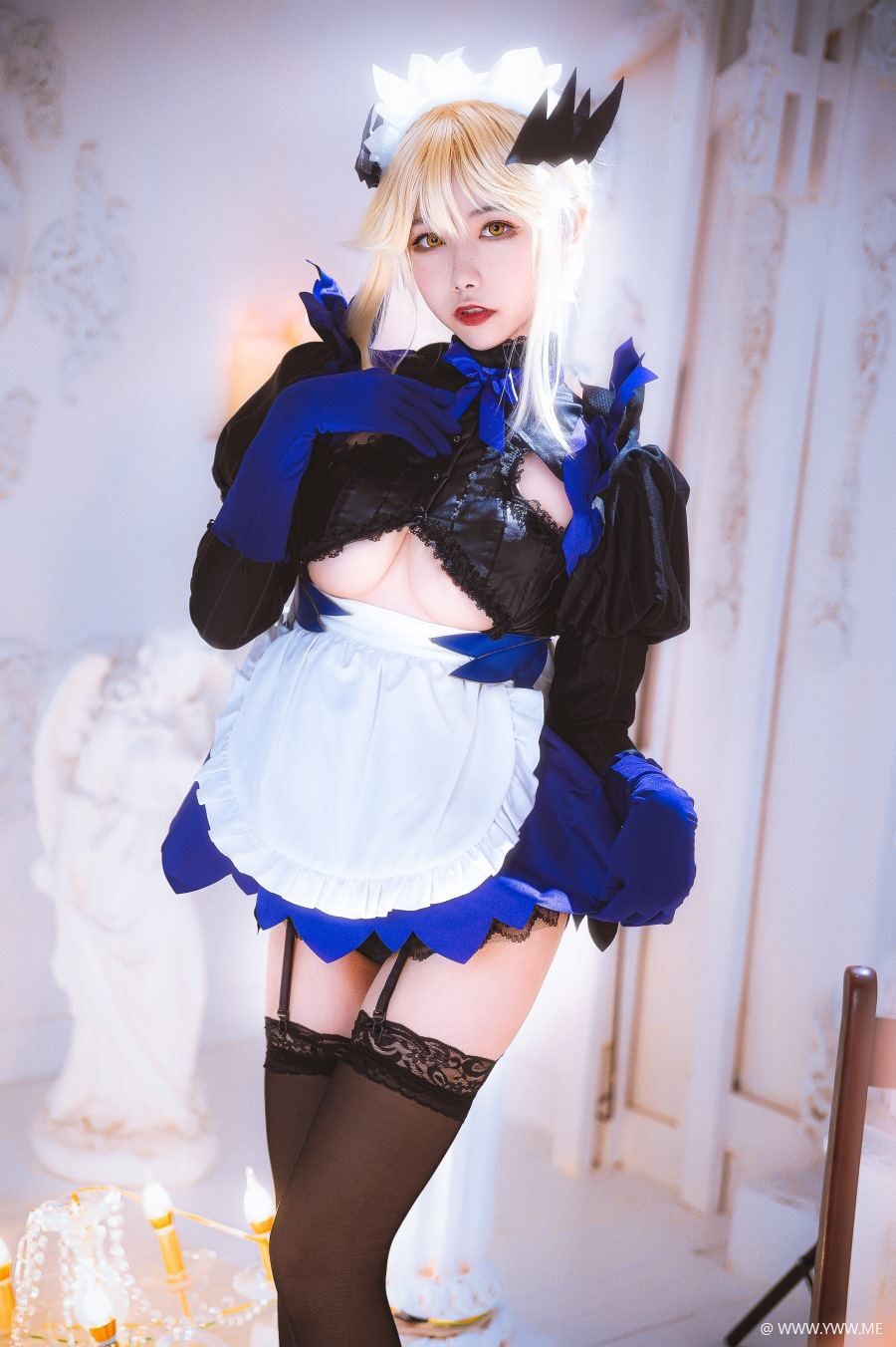 Momoko葵葵 – 黑枪呆女仆-像素点