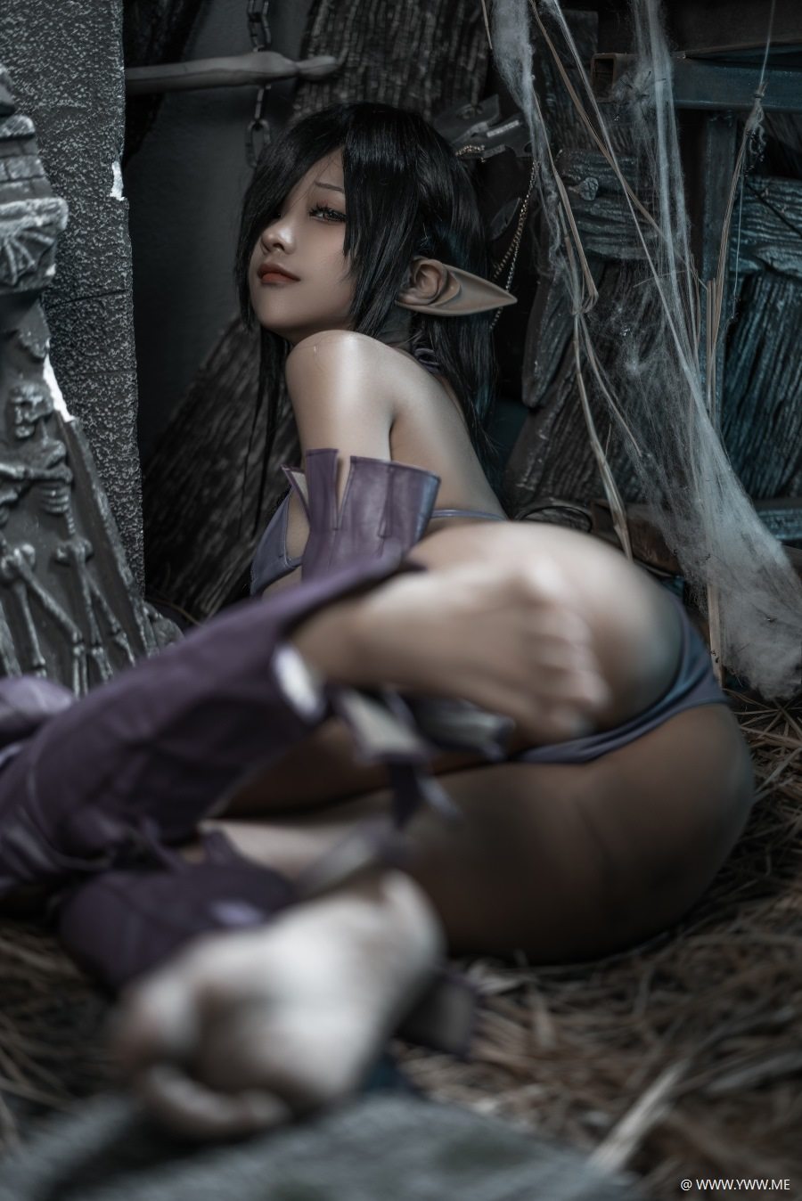 知名Coser@蠢沫沫 黑兽 女王-像素点