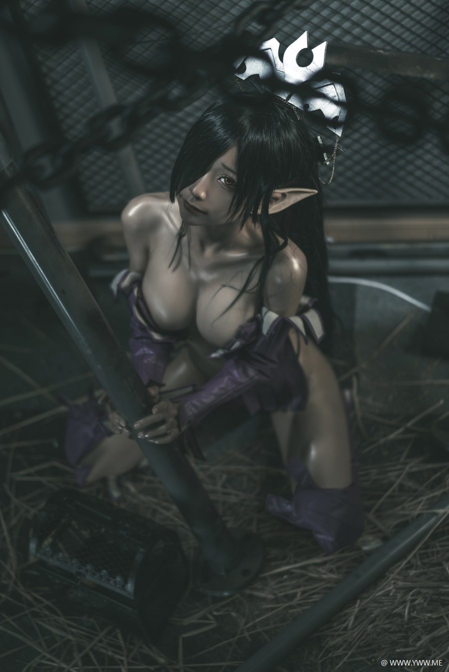 知名Coser@蠢沫沫 黑兽 女王-像素点