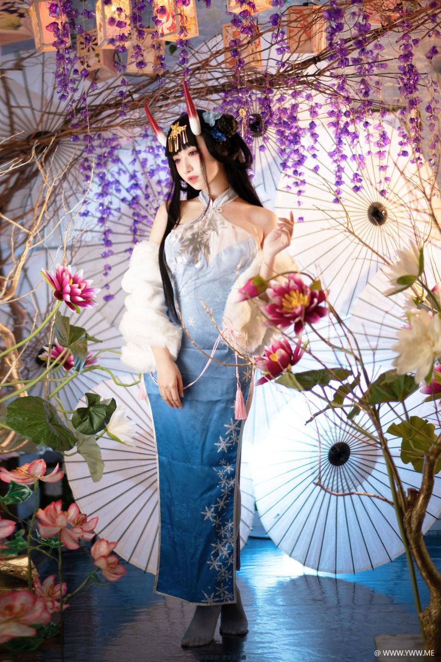 Shika小鹿鹿 能代旗袍-像素点