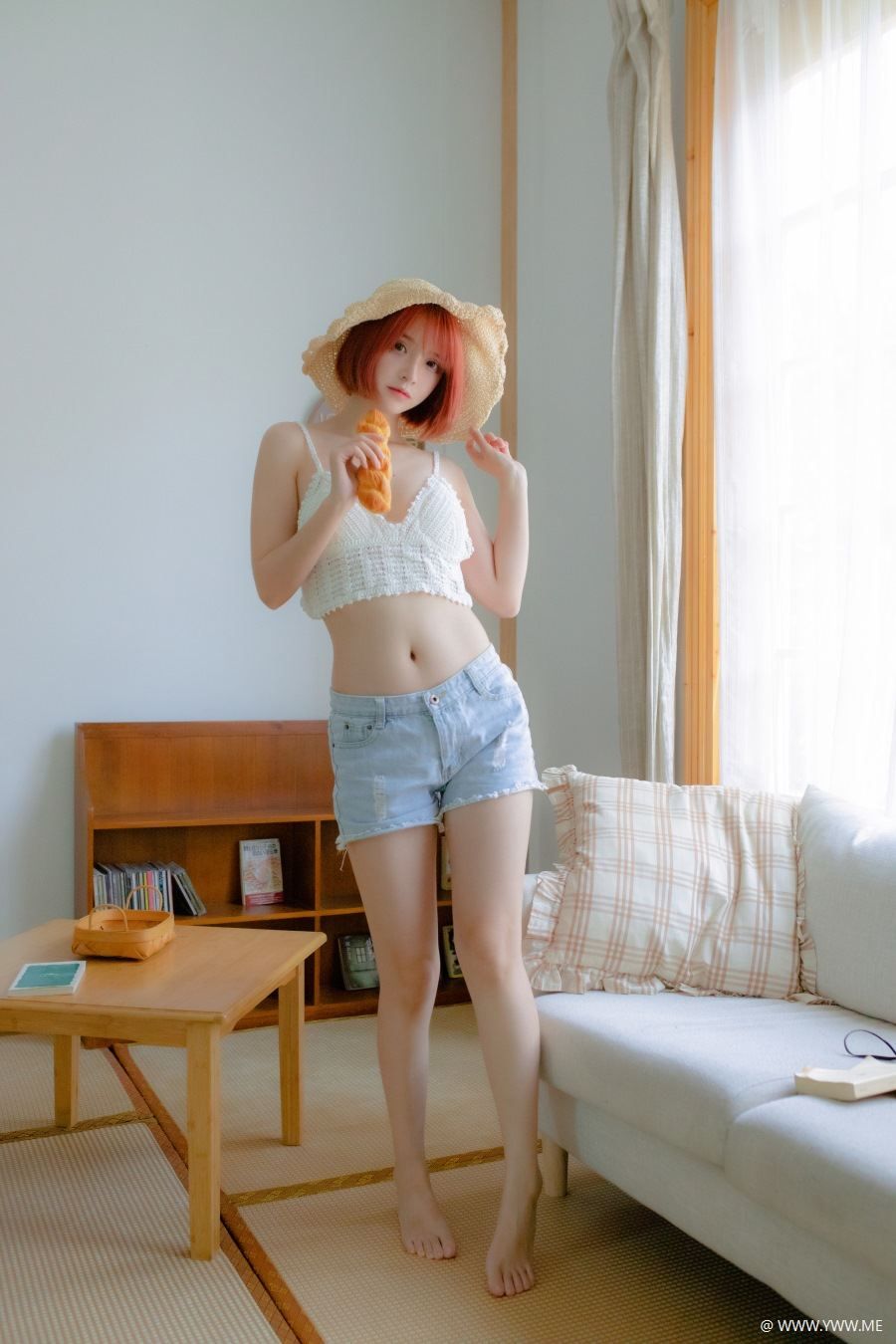 COS美女 疯猫ss – 草帽女孩-像素点