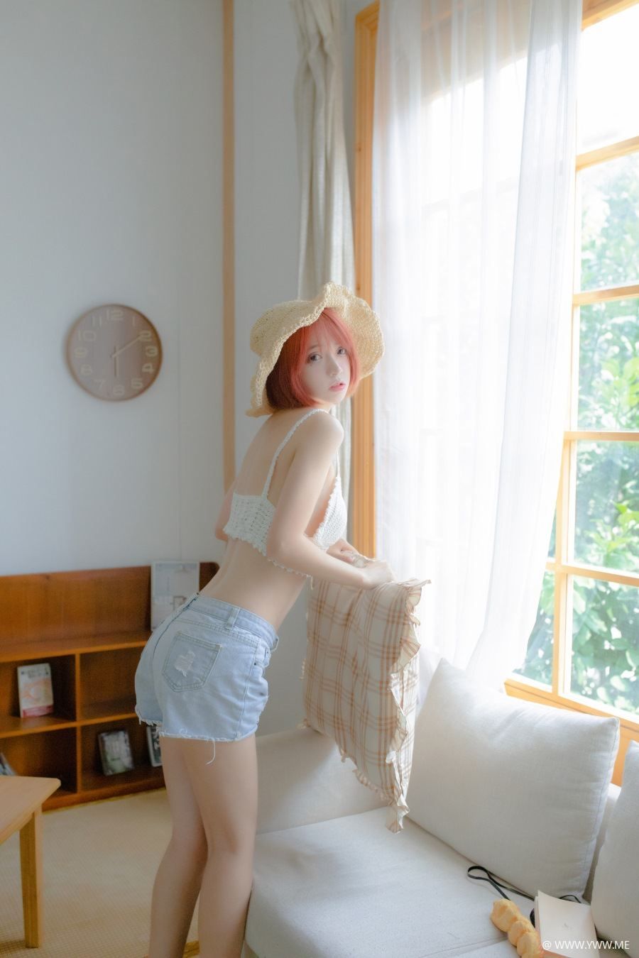 COS美女 疯猫ss – 草帽女孩-像素点