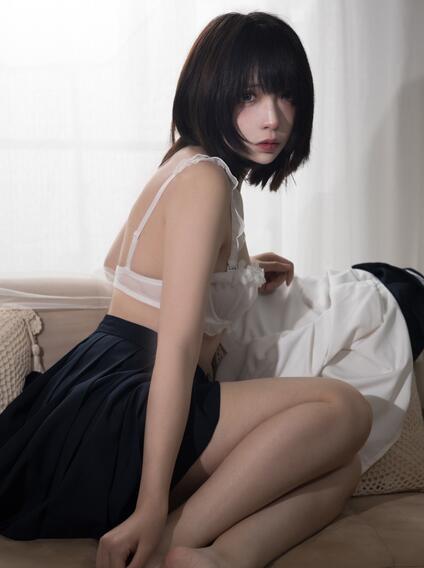 COS美女 疯猫ss – 病娇JK