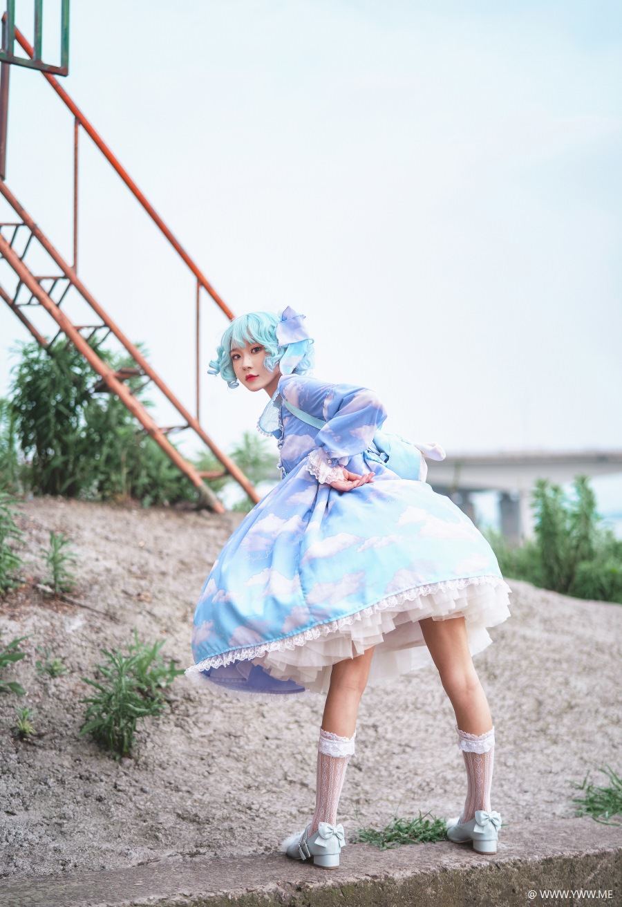 阿包也是兔娘 – lolita蓝裙-像素点