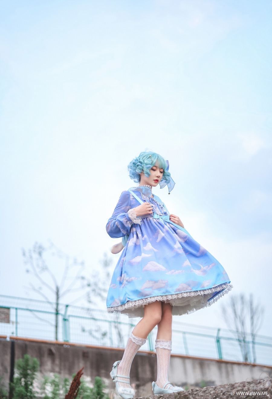 阿包也是兔娘 – lolita蓝裙-像素点