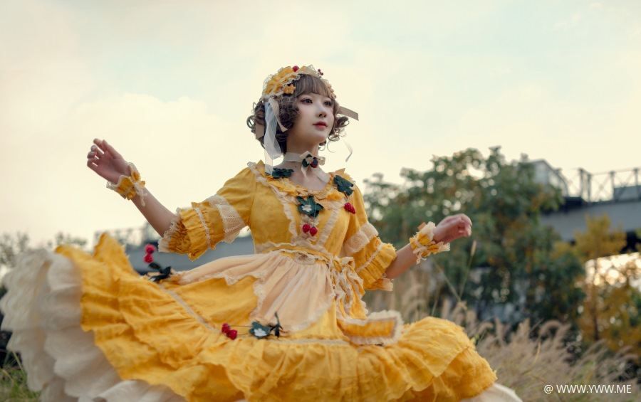 阿包也是兔娘 – lolita黄裙-像素点