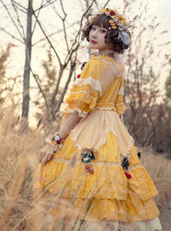阿包也是兔娘 – lolita黄裙