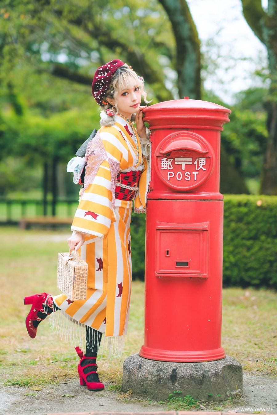 台湾妹子@Ely – Retro Kimono II-像素点