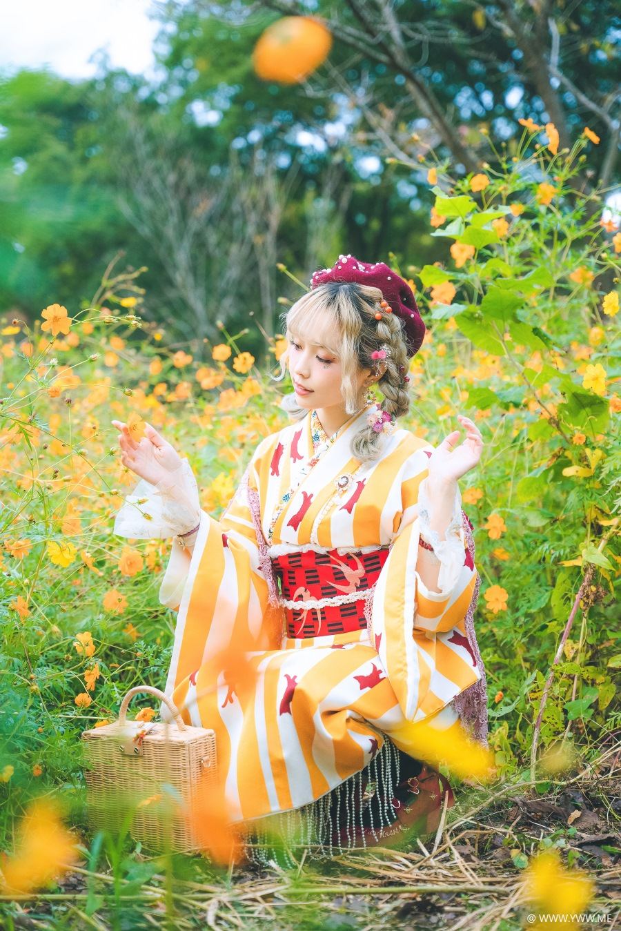 台湾妹子@Ely – Retro Kimono II-像素点