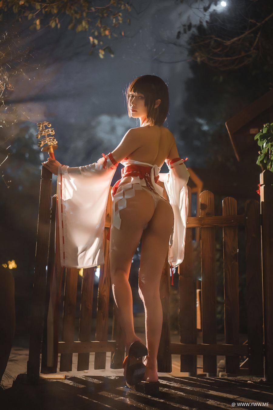 阿包也是兔娘 – 温泉巫女-像素点