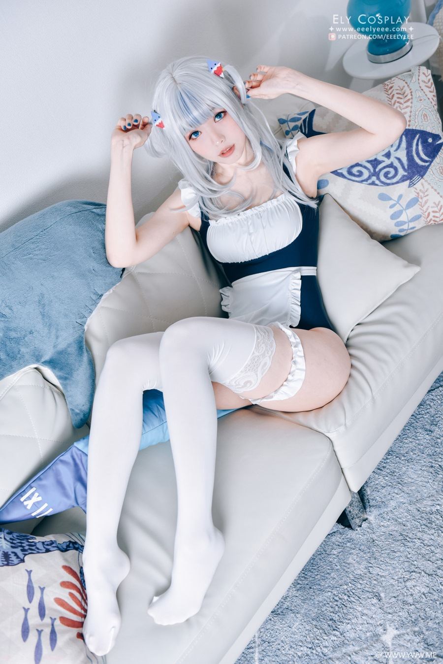 台湾妹子@Ely – Gura Swimsuit-像素点