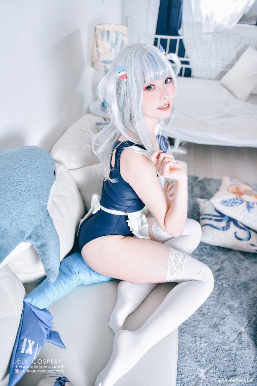 台湾妹子@Ely – Gura Swimsuit-像素点