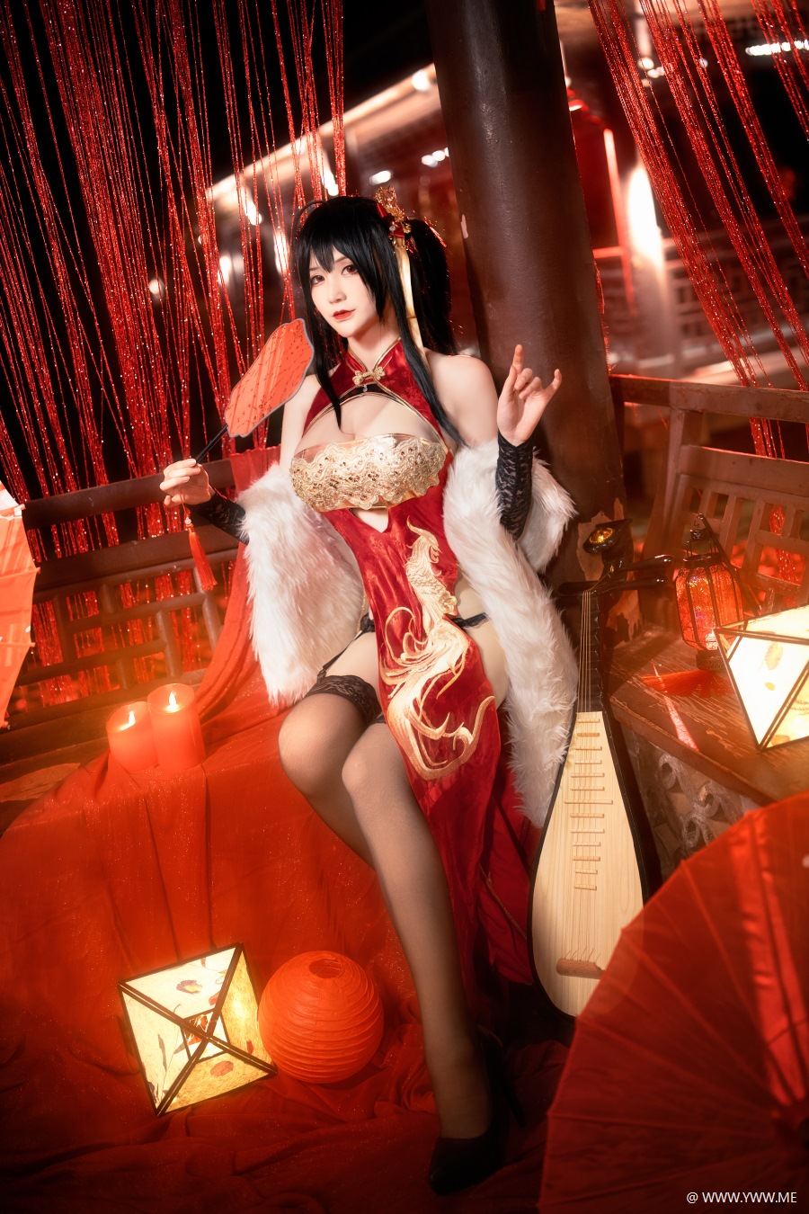 @仙九Airi – 大凤旗袍-像素点