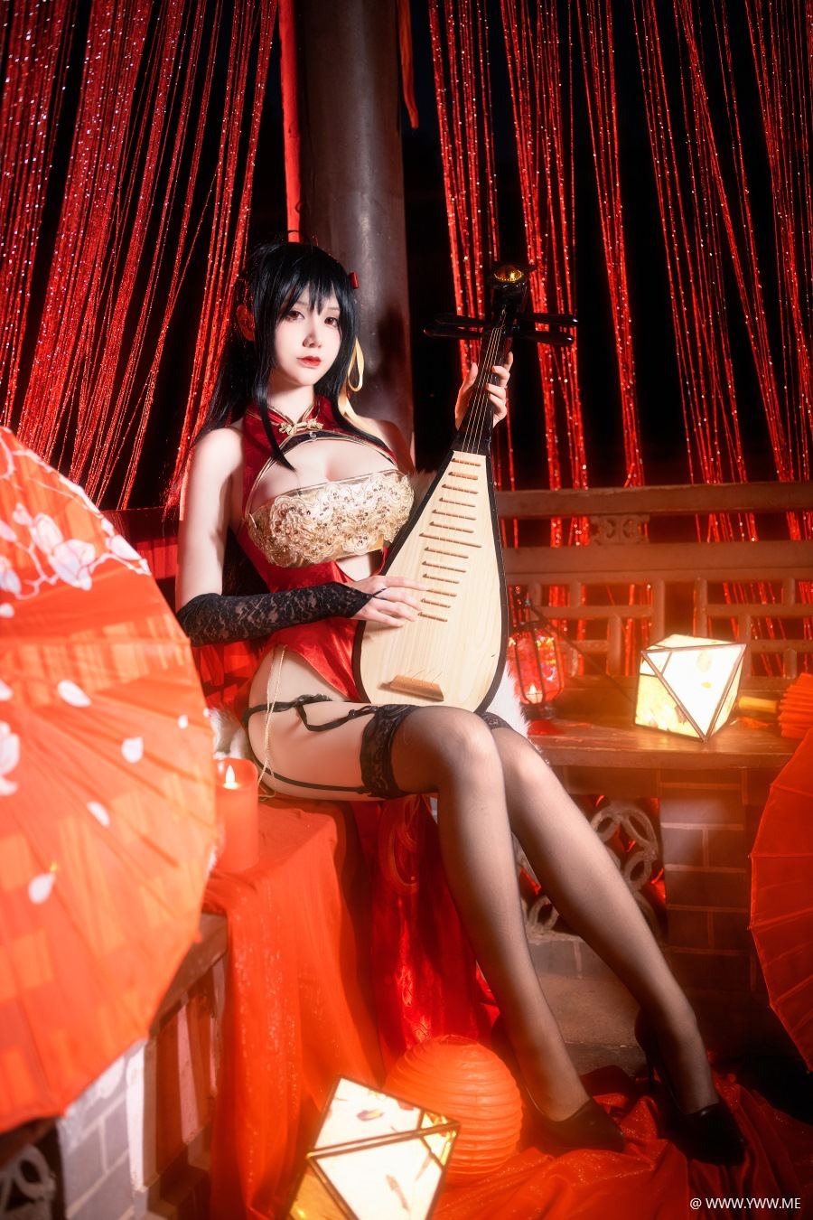 @仙九Airi – 大凤旗袍-像素点