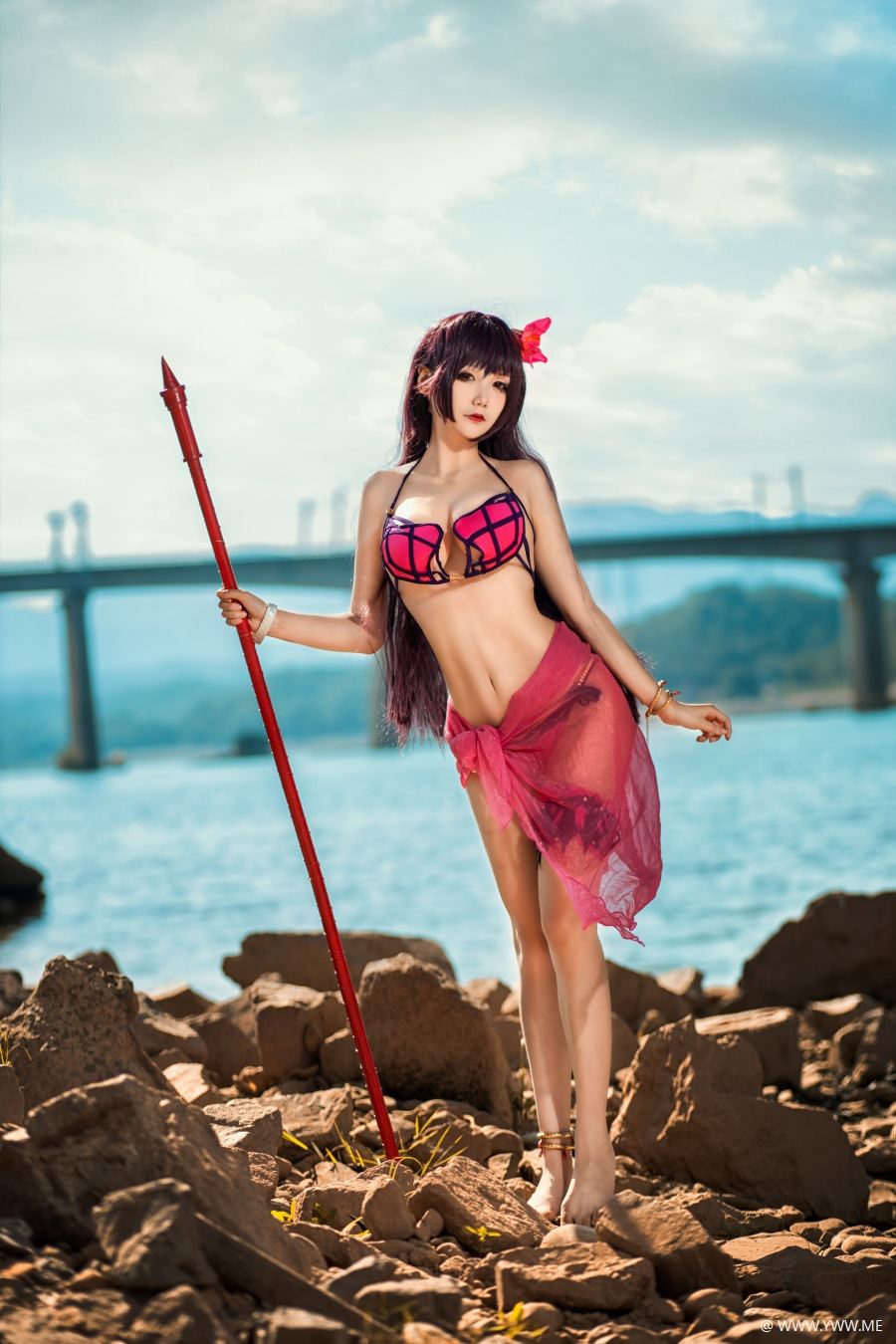 @仙九Airi – 斯卡哈水着-像素点