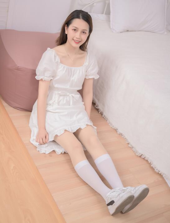 [SSA丝社] NO.986 素人 白色甜美风短裙（上）超清版