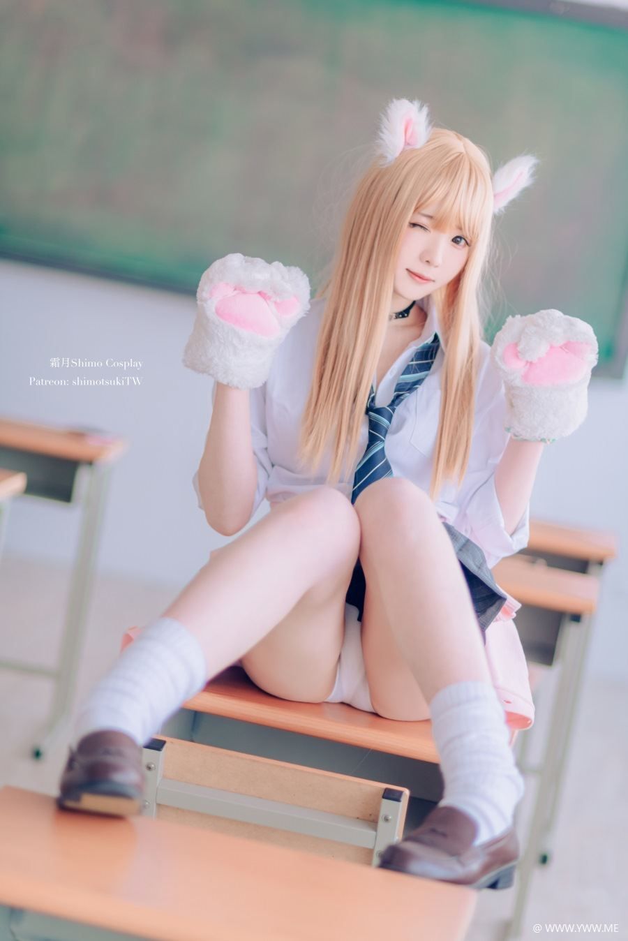 霜月shimo – 金发制服-像素点