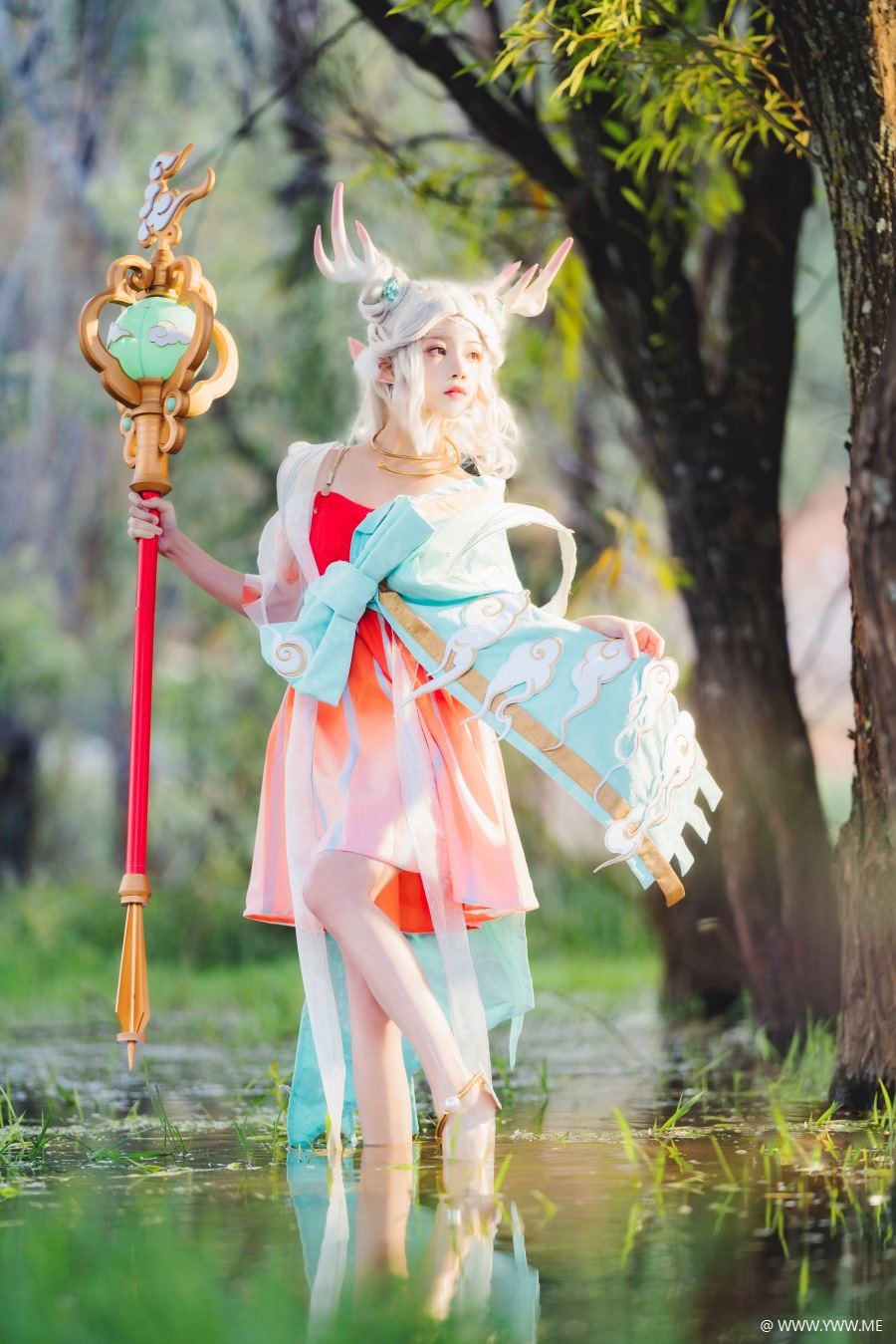 萝莉风COS 桜桃喵 – 小鹿-像素点