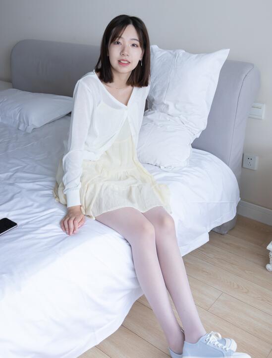 [BoBoSocks袜啵啵] NO.005 小甜豆-帆布鞋、薄白丝（常规版）
