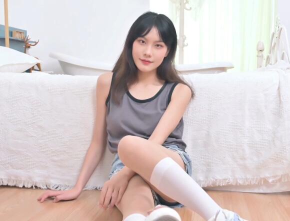 [SSA丝社] 短片 NO.131 素素 白色小腿袜