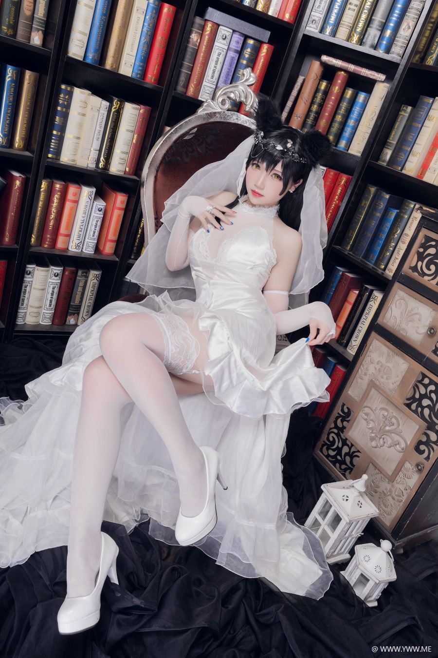半次元红人@雪晴Astra – 自撮りVol.7 爱宕花嫁-像素点