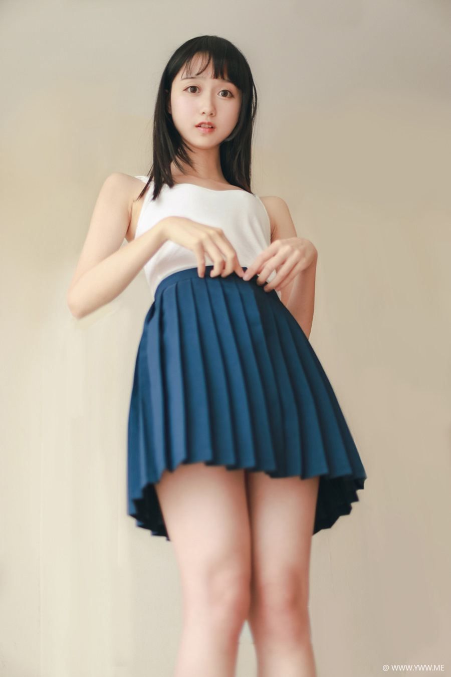 萌系小姐姐木绵绵OwO – 水手服COS大图-像素点